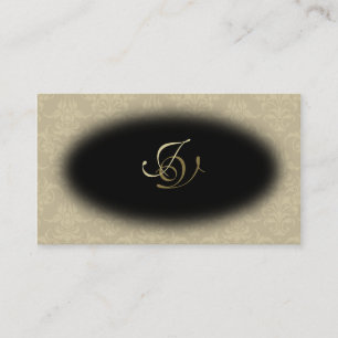 Noir et or de nogram de carte de visite de spa et