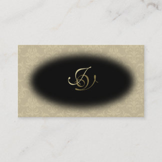 Noir et or de nogram de carte de visite de spa et