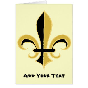 Noir et or Fleur de lis
