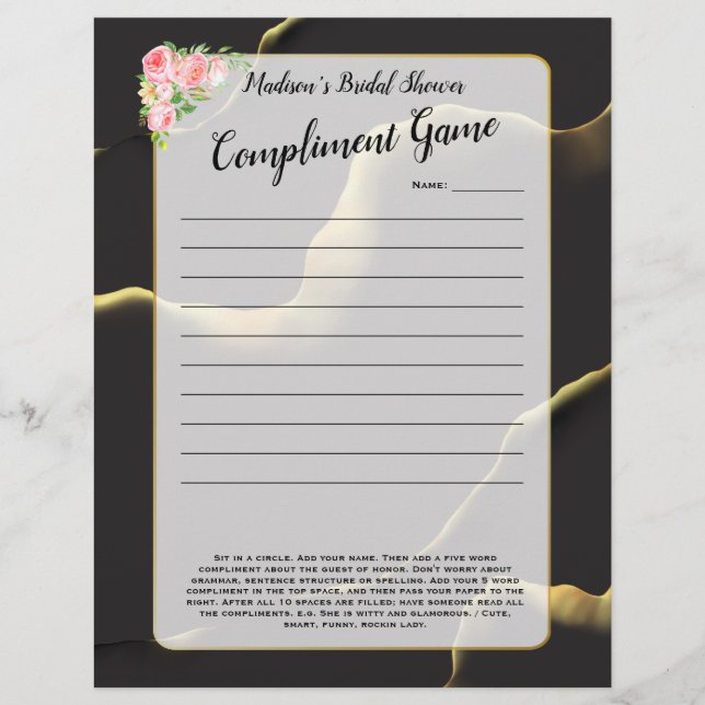 Noir et or 💡 huile d'encre Abstraite moderne (Devant)