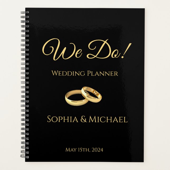 Noir et Or-nous Do-Mariage-Planner (Devant)