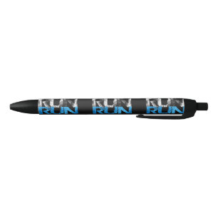 Noir EXÉCUTER x 3 Stylo à thème Runners