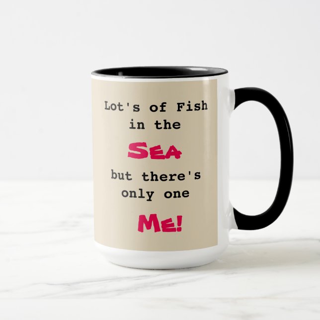 Noir fait sur commande 15 tasse des poissons 98 de (Droite)