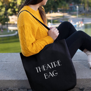 Noir Fourre-tout de sac de théâtre