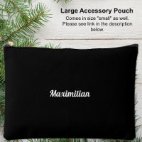 Noir - Grand sac d'accessoires solide