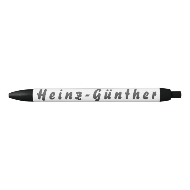 Noir Heinz-Günther stylo à bille (Devant)