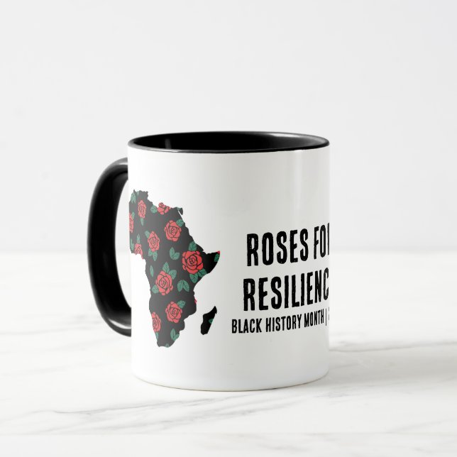 Noir Histoire Mois Café Mug Pour Cadeau Personnali (Devant gauche)