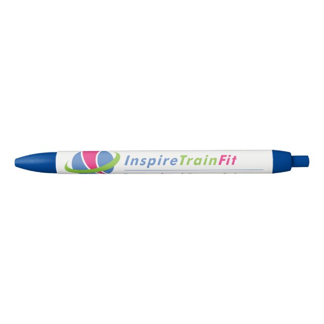 Noir Inspirez le stylo convenable de logo de train (Devant)