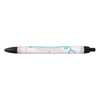 Noir J'adore Soins infirmiers Stéthoscope Stylo