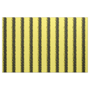 Noir/jaune Abeille-Comme le tissu de motif de