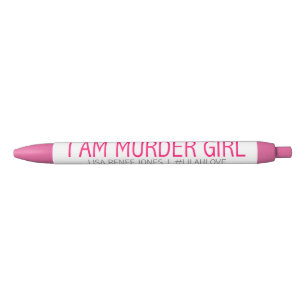 Noir Je suis stylo de fille de meurtre - amour de Lilah