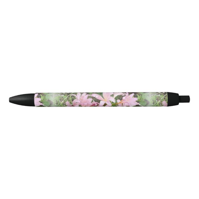 Noir Joli rose Belladonna Lily Stylo personnalisé (Devant)