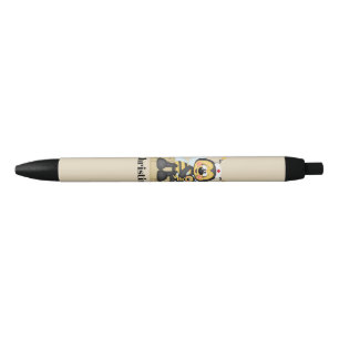 Noir Jolie infirmière abeille ajouter le nom stylo