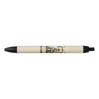 Noir Jolie infirmière abeille ajouter le nom stylo