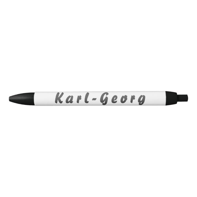 Noir Karl-Georg stylo à bille (Devant)