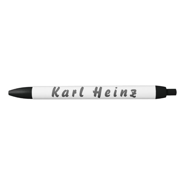 Noir Karl Heinz stylo à bille (Devant)