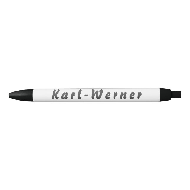 Noir Karl-Werner stylo à bille (Devant)