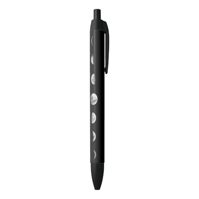 Noir La lune fraîche met le stylo en phase (Bas (Vertical))