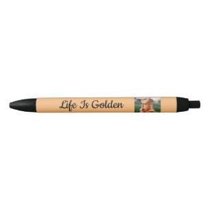 Noir La Vie est un grand stylo doré