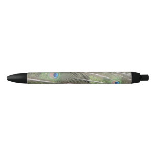 Noir Le paon fait varier le pas du stylo