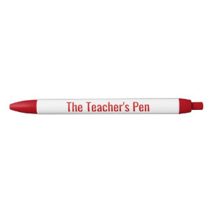 Noir Le stylo de l'enseignant - Drôle cadeau de l'ensei