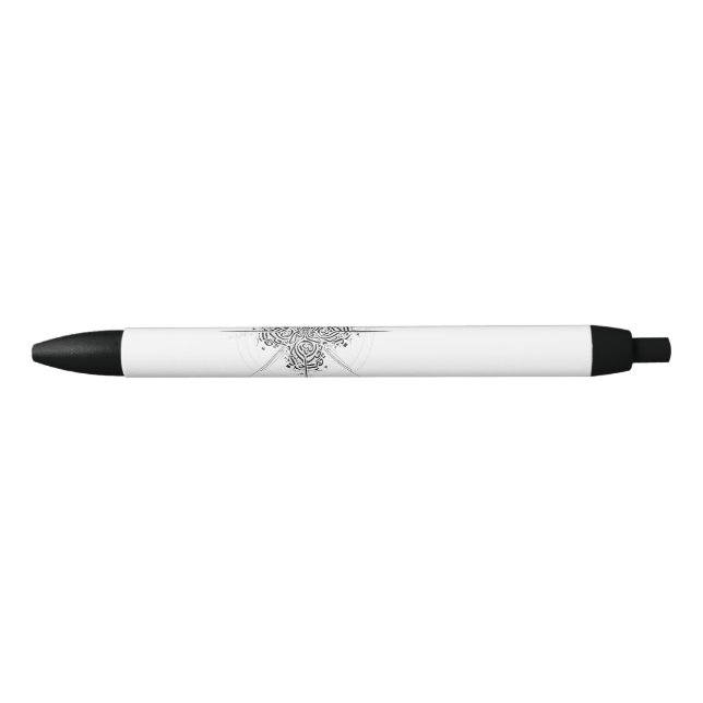 Noir Le stylo plume exécutif Signature Calligraphy (Devant)