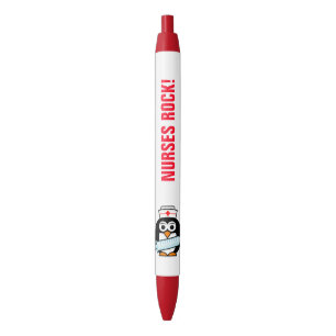Noir Les infirmières basculent le stylo mignon de