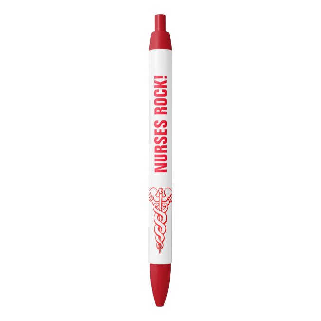 Noir Les infirmières basculent le stylo rouge de (devant Vertical)