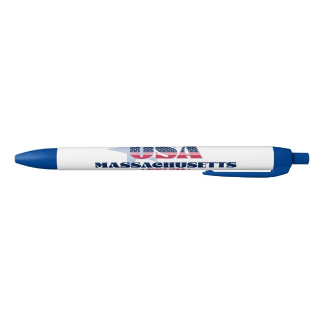 Noir Massachusetts un stylo à icône américain (Bas)