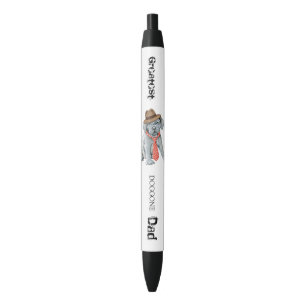 Noir Mastino Papa Stylo à encre noire