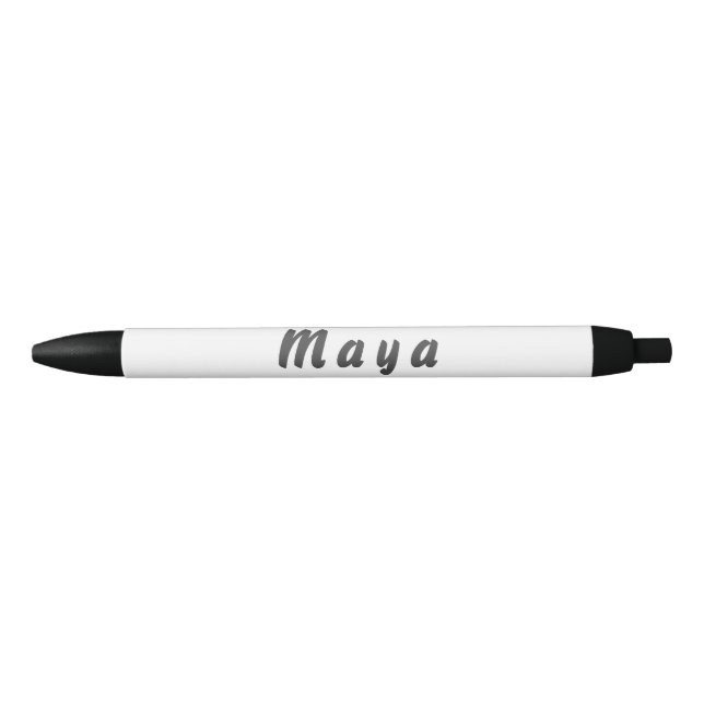 Noir Maya stylo à bille (Devant)