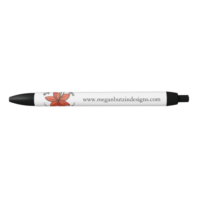 Noir Megan Butzin conçoit le stylo (Devant)