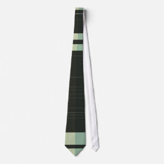 Noir, Mer Noire Vert Rétro Cravate rayée