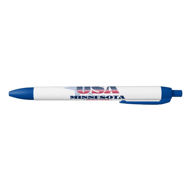 Noir Minnesota un stylo à icône américain (Bas)