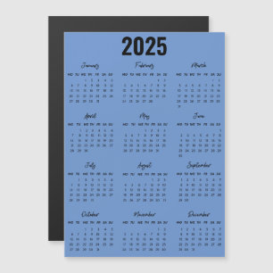 Noir moderne Blanc 2025 Calendrier Pleine Année Vu