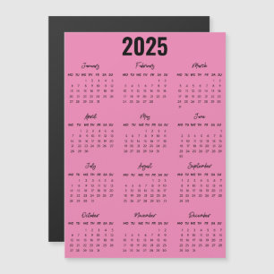Noir moderne Blanc 2025 Calendrier Pleine Année Vu