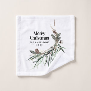 Noir moderne élégante aquarelle botanique rustique