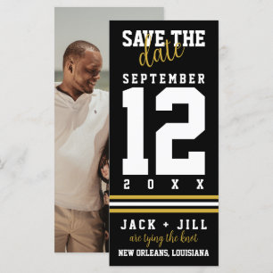 Noir moderne mariage sportif de l'or noir Enregist