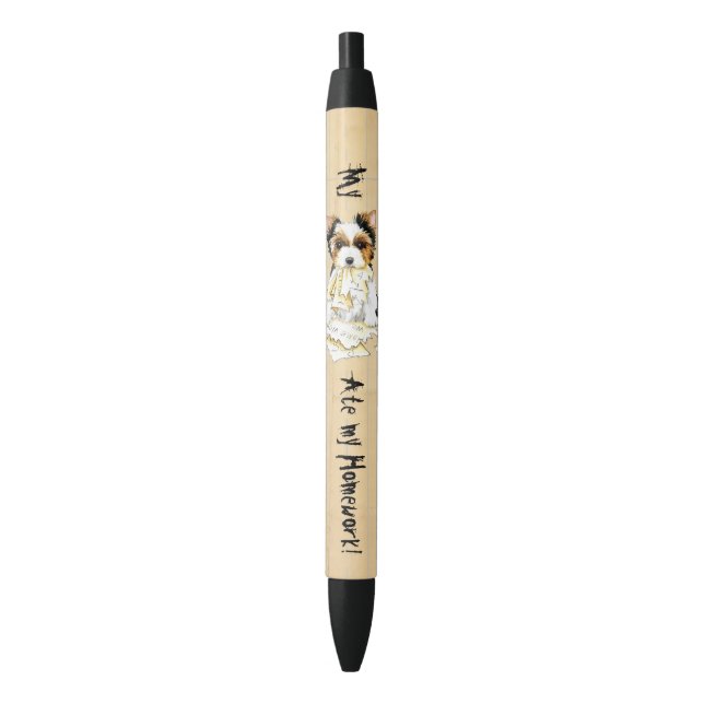 Noir Mon Biewer Terrier Mangé Mon plan de leçon Stylo à (devant Vertical)
