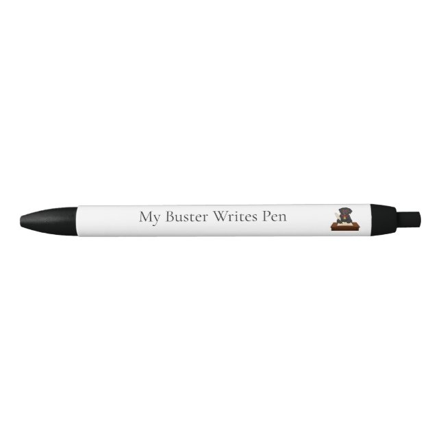 Noir Mon Buster Écrit Stylo (Devant)