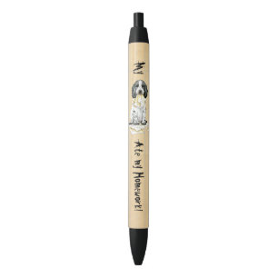 Noir Mon Cocker Anglais A Mangé Mon Stylo D'Encre Noire
