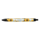 Motif d'aquarelle de tournesol Stylo personnalisé