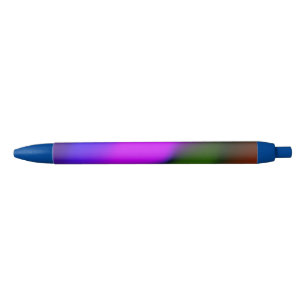 Noir Néon du stylo bleu, violet, vert et orange