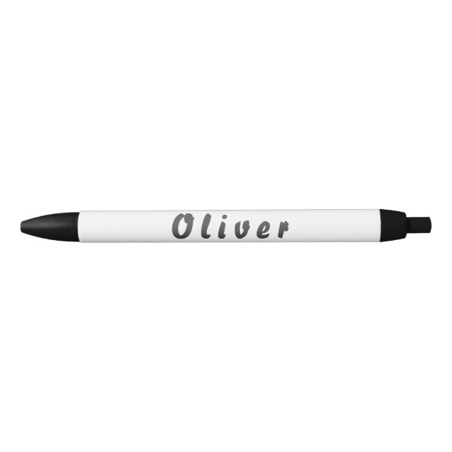 Noir Oliver stylo à bille (Devant)