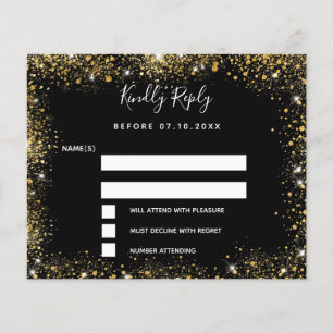 Noir or éclat budget mariage RSVP