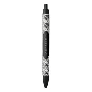 Noir Personnalisé : Stylo principal grec d'encre de