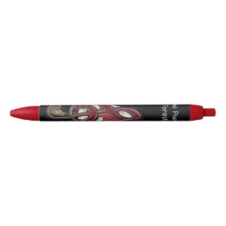 Noir Piano Forest stylo champignon rouge