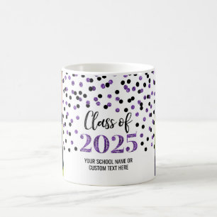 Noir Purple Classe de 2025 Café Mug