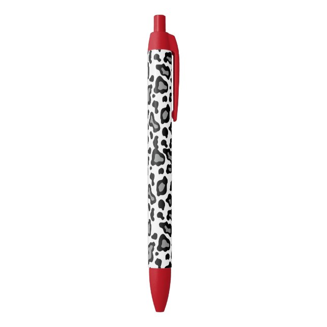 Noir Retro Leopard écriture stylo cadeau (Bas (Vertical))