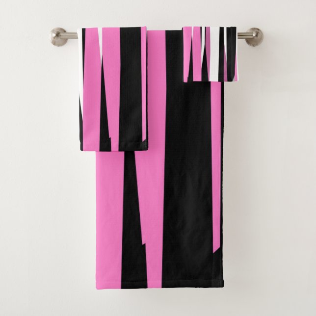 Noir rose et blanc Abstrait (En situation)